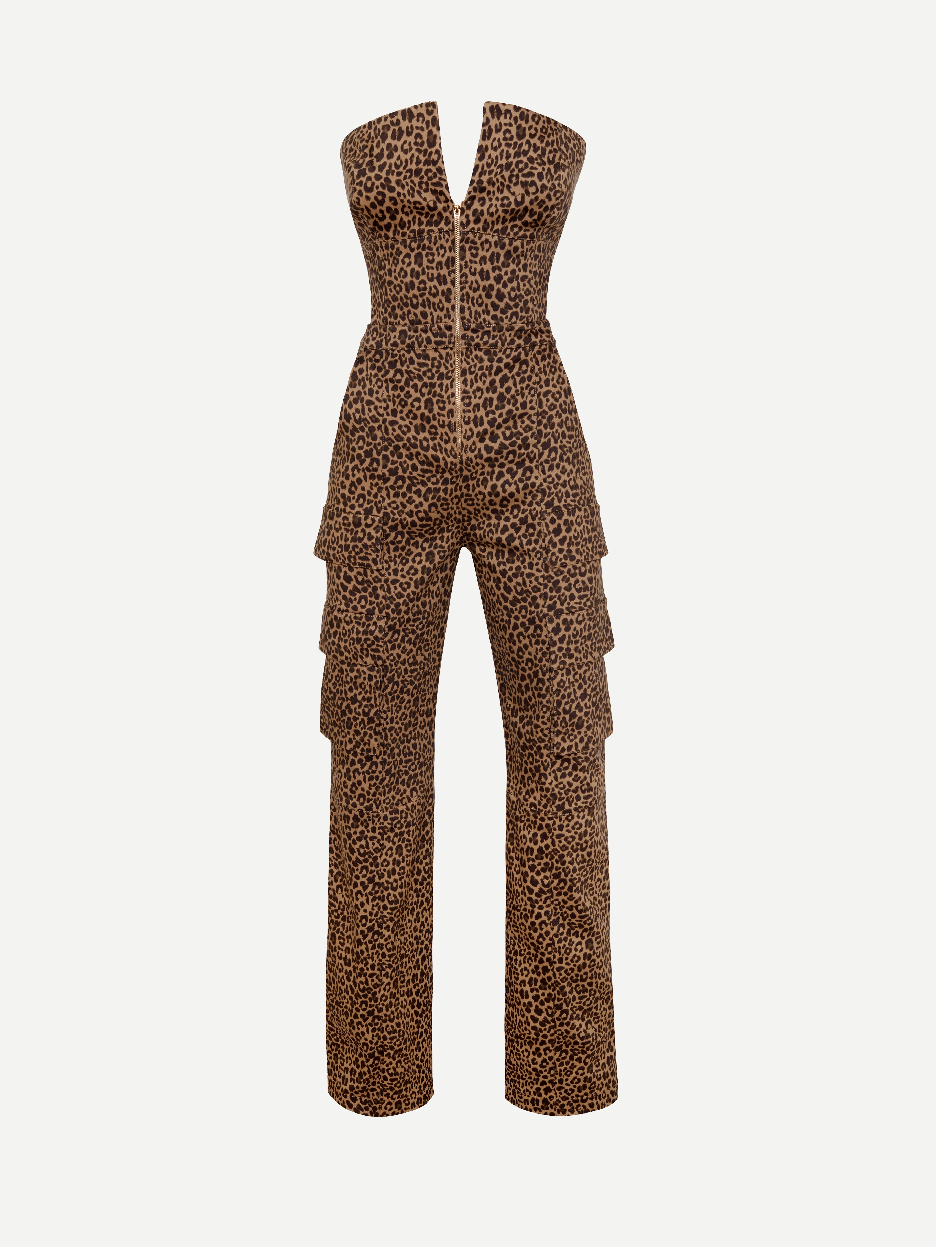 Precious Cargo Leopard Jumpsuit